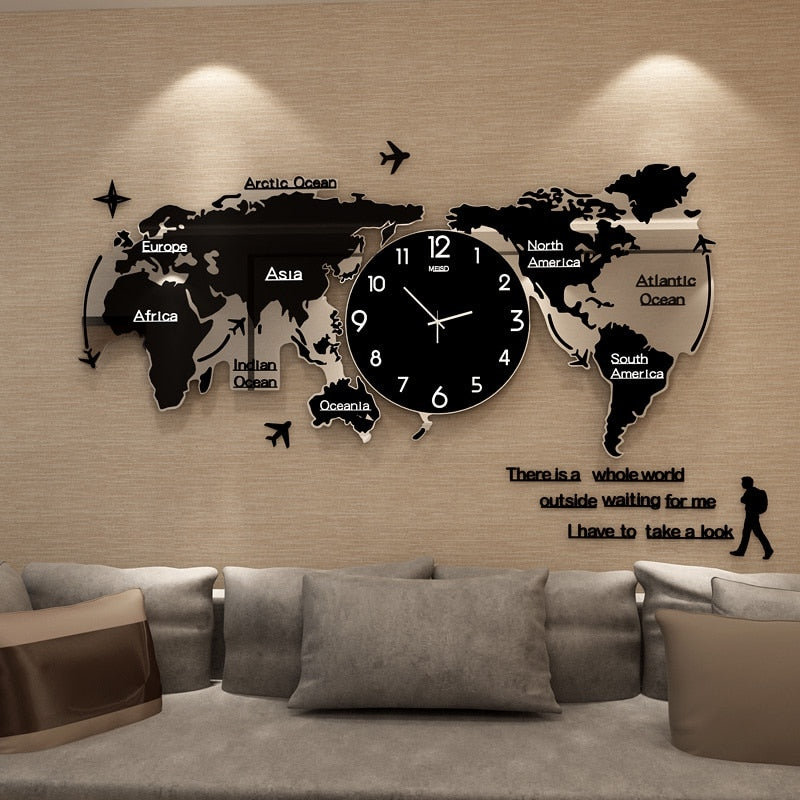 Brehn | Artsy Time Einzigartige Acryl 3D DIY Wanduhr