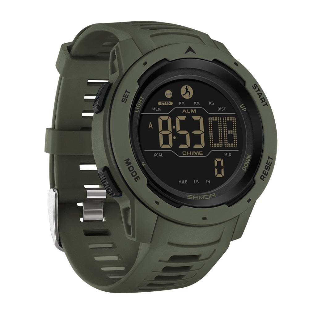 Brehn | Wasserdichte Militär-Schrittzähler Digitaluhr