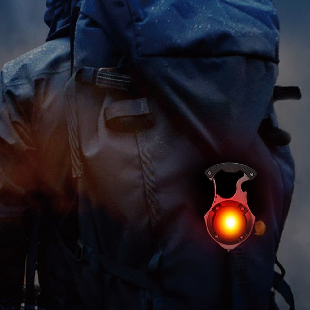 7in1 Taschenlampe Survival Camping Schlüsselanhänger | Brehn