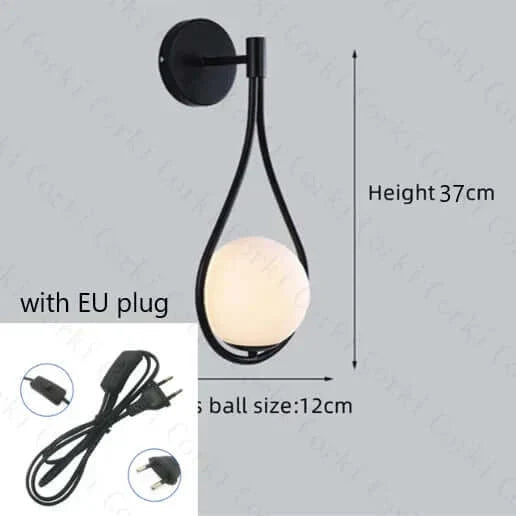 Brehn | Drop Luxus Glas Ball Wandleuchte