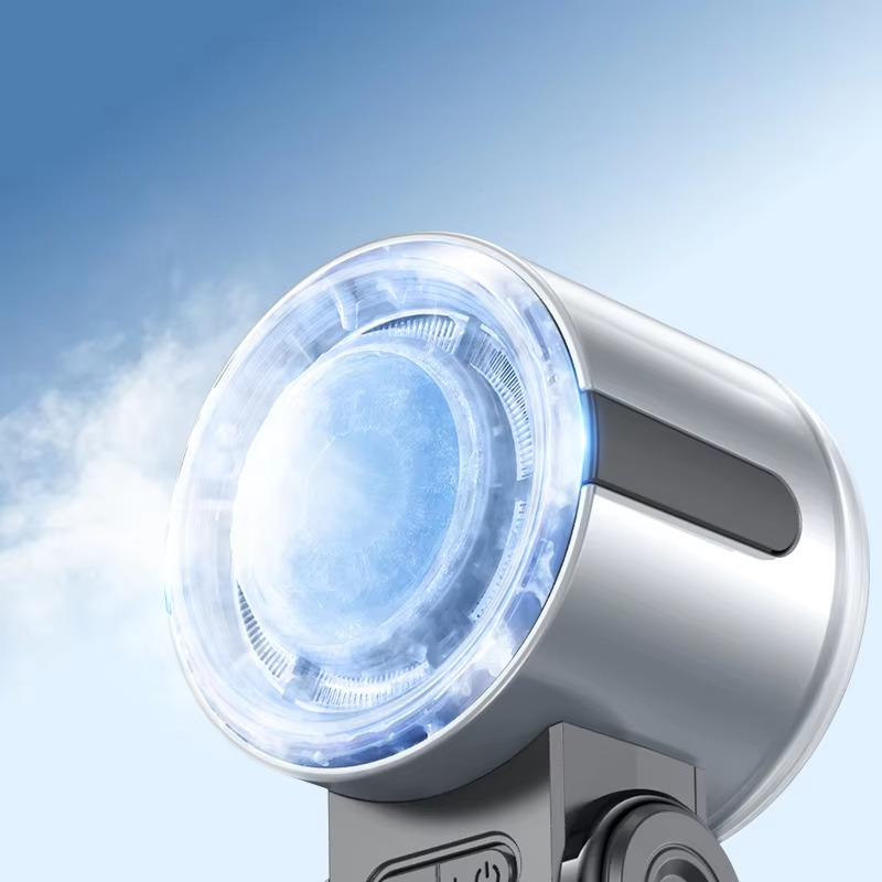 Zusammenklappbarer Turbine Handventilator mit integriertem Kühlpack | Brehn