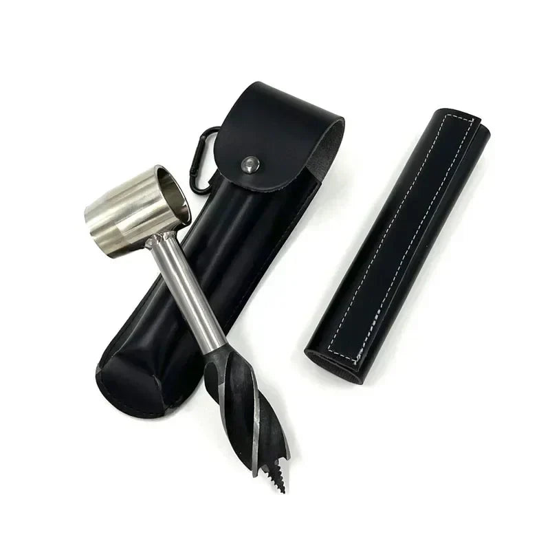 Brehn | Bushcraft Handbohrer FerroDrill | Outdoor Überlebenswerkzeug | Robustes Kohlenstoffstahl | 16,5 cm