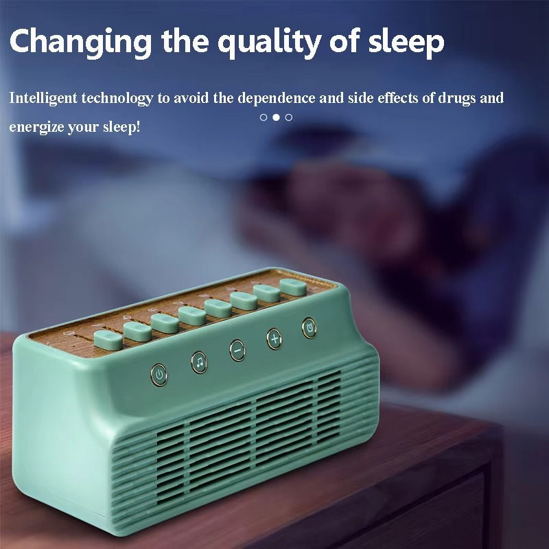 Tragbarer Bluetooth-Lautsprecher mit weißem Rauschen, Naturgeräuschen und Schlaftimer