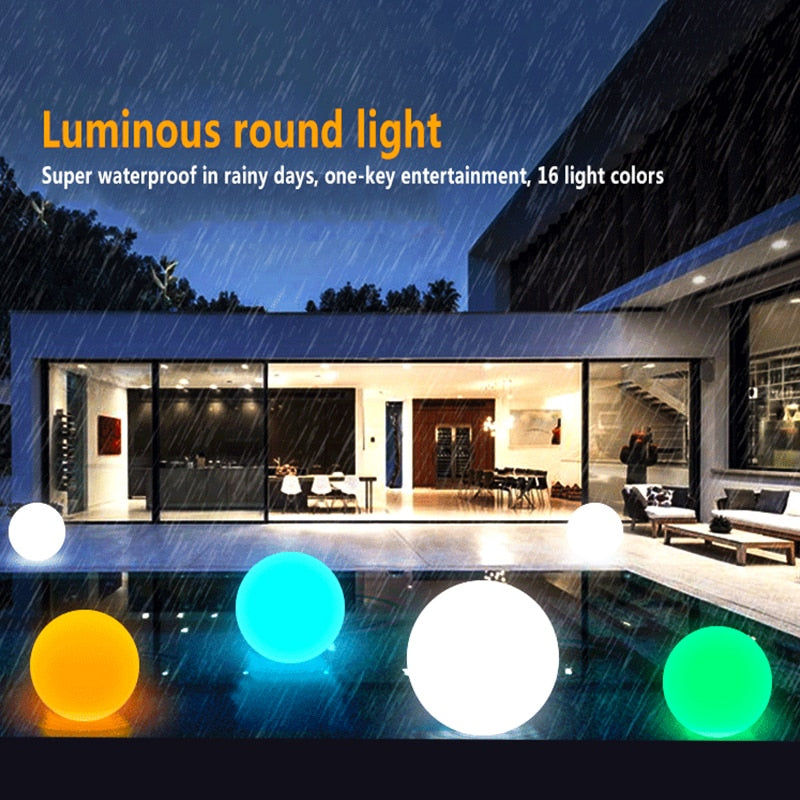 VIvolux | Shiny Moon Solar LED wasserdichte Gartenball-Lampe