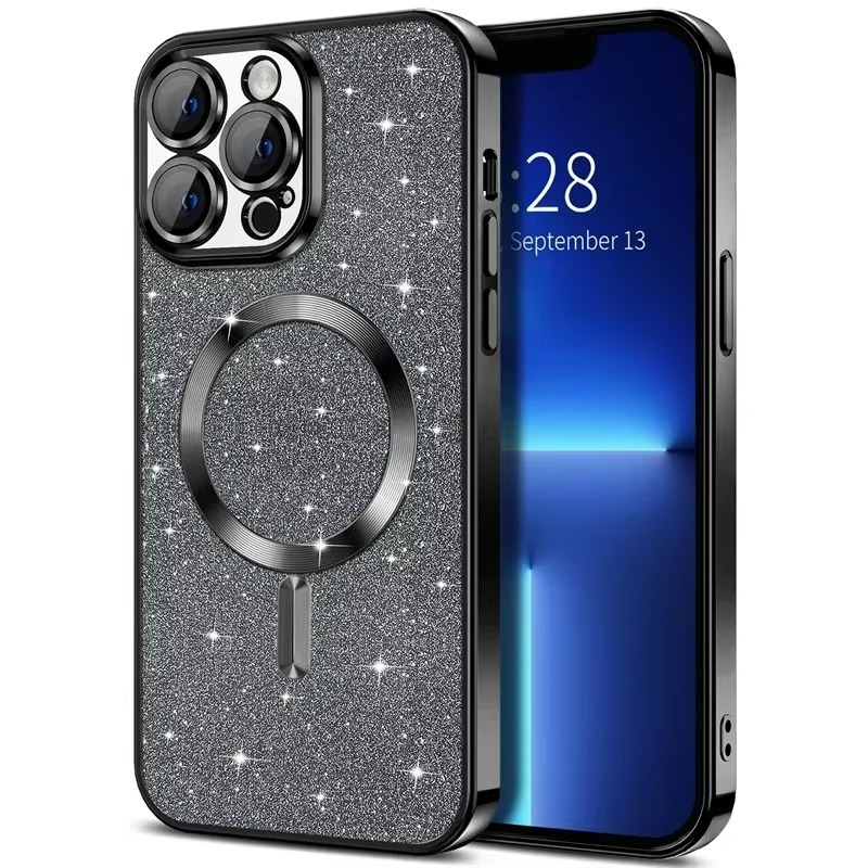 Funkelnde galvanisierte Hülle mit MagSafe für iPhone