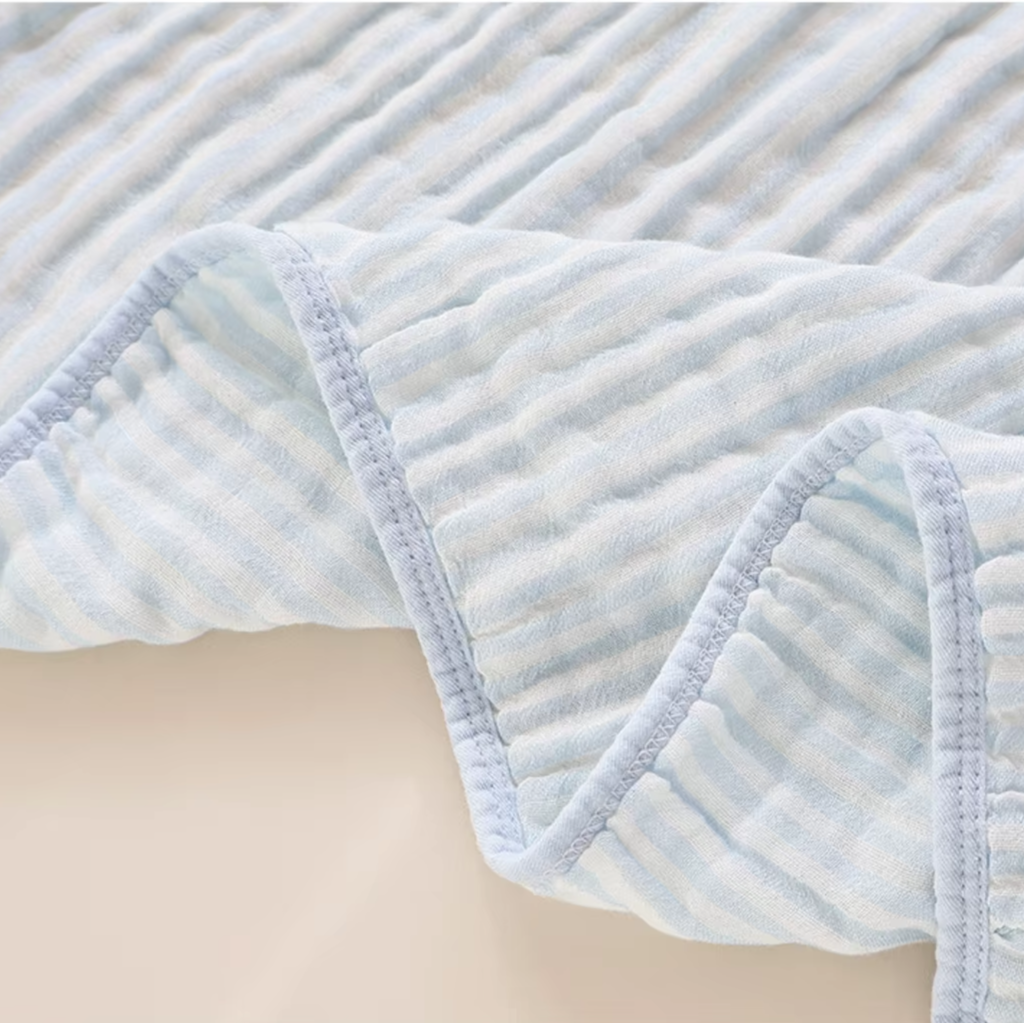 Hochwertige 6-lagige Baby-Wickeldecke aus Musselin-Baumwoll-Bambus-Mischgewebe