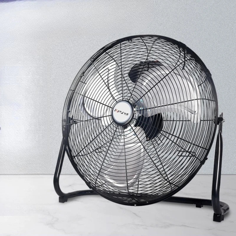 Industrieller Bodenventilator – 8-Gang 130° oszillierender Werkstattlüfter, leiser 45dB Turbo-Motor mit Überhitzungsschutz | Brehn