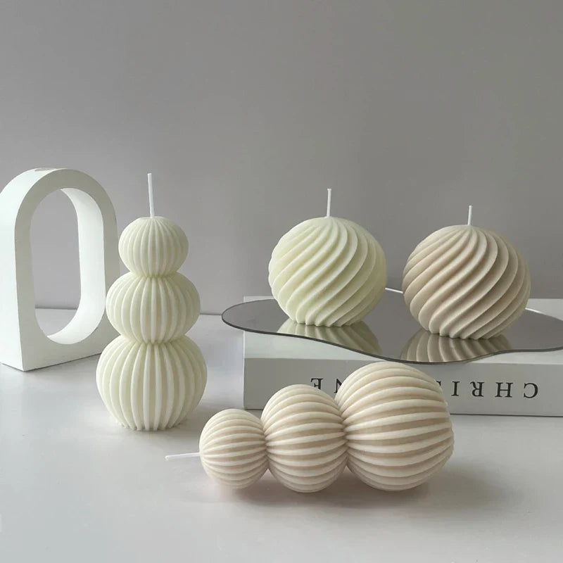 Brehn | Kreative Geometrische Duftkerze Golfball Design Dekoration