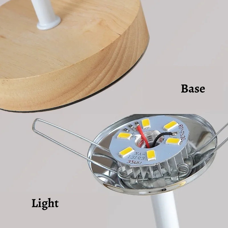 Brehn | Faltbare Plissee Tischlampe - Stilvolle faltbare LED Tischlampe für einzigartiges Innendesign