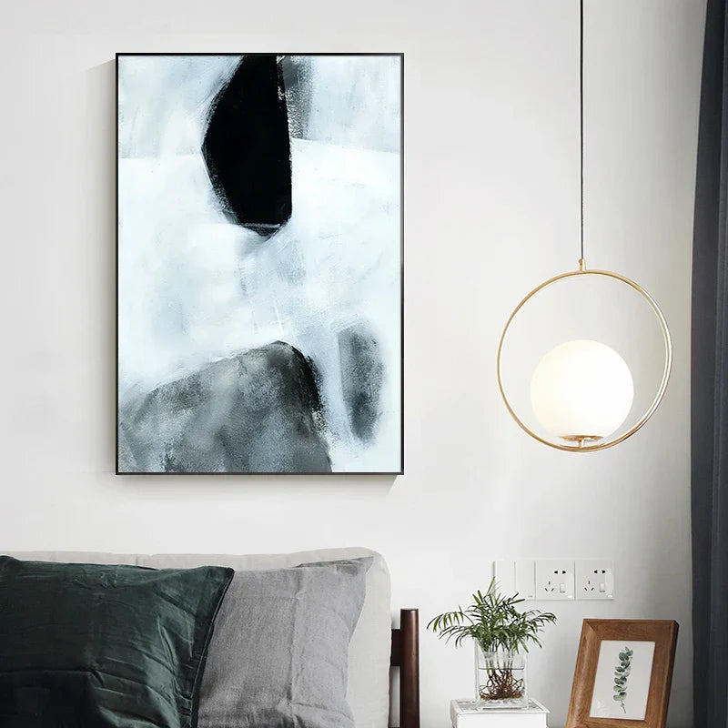Dunkle Steine Abstrakte Wandkunst Fine Art Leinwanddrucke Nordic Bilder Für Moderne Wohnung Wohnzimmer Büro Dekor | Brehn