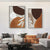 Moderne abstrakte erdige Töne geometrische Wandkunst Fine Art Leinwanddrucke Bilder für Wohnzimmer Esszimmer zeitgenössische Wohnkultur | Brehn
