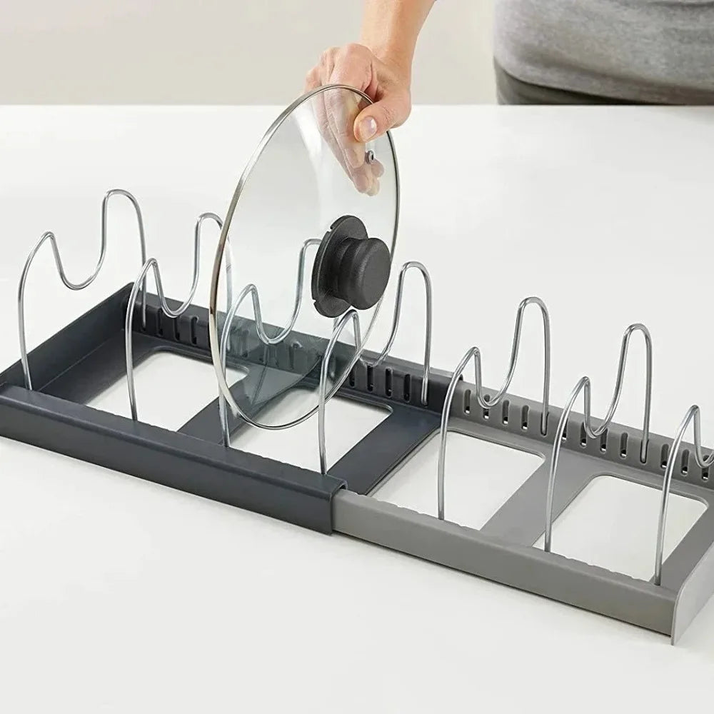Ausziehbarer Topfdeckelhalter & Pfannen Organizer | Brehn