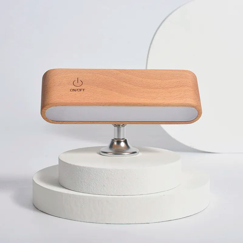 VIvolux | Drehbare magnetische Holz-wiederaufladbare LED-Nachtlampe