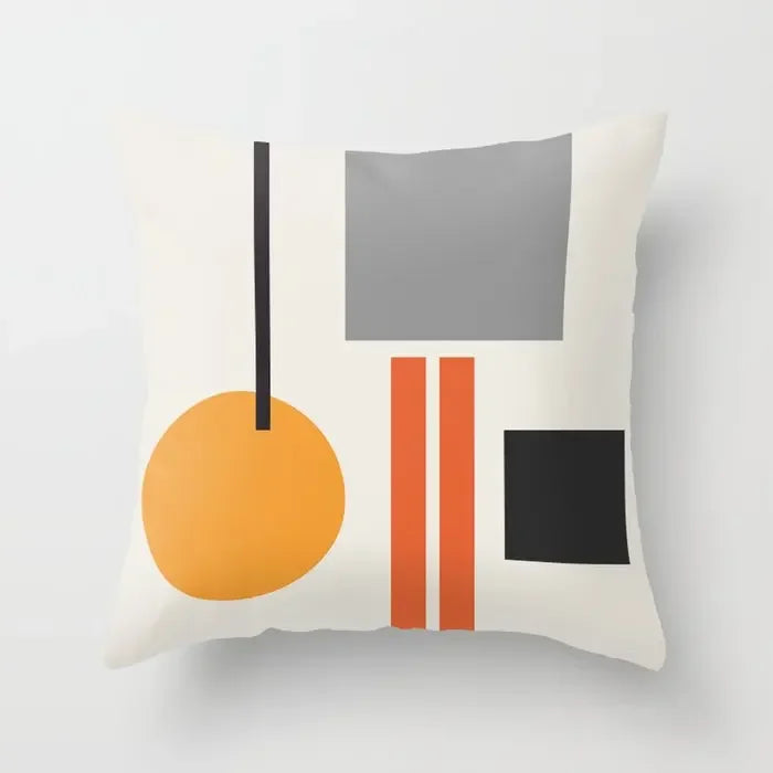 Moderne Abstrakte Geometrische Bunte Kissenbezüge 45x45cm Kissenhüllen Für Sofa Wurfkissen 60x60cm 50x50cm Trendige Wohnkultur | Brehn