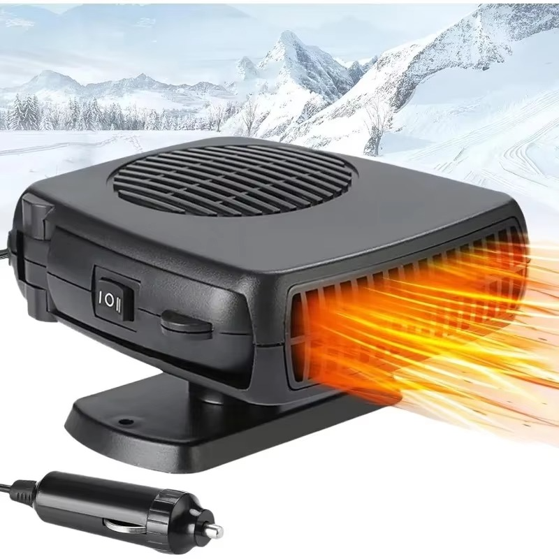 Tragbare Autoheizung und -enteiser, 2-in-1 Heiz- und Kühlventilator für Windschutzscheibe und Fahrerkabine