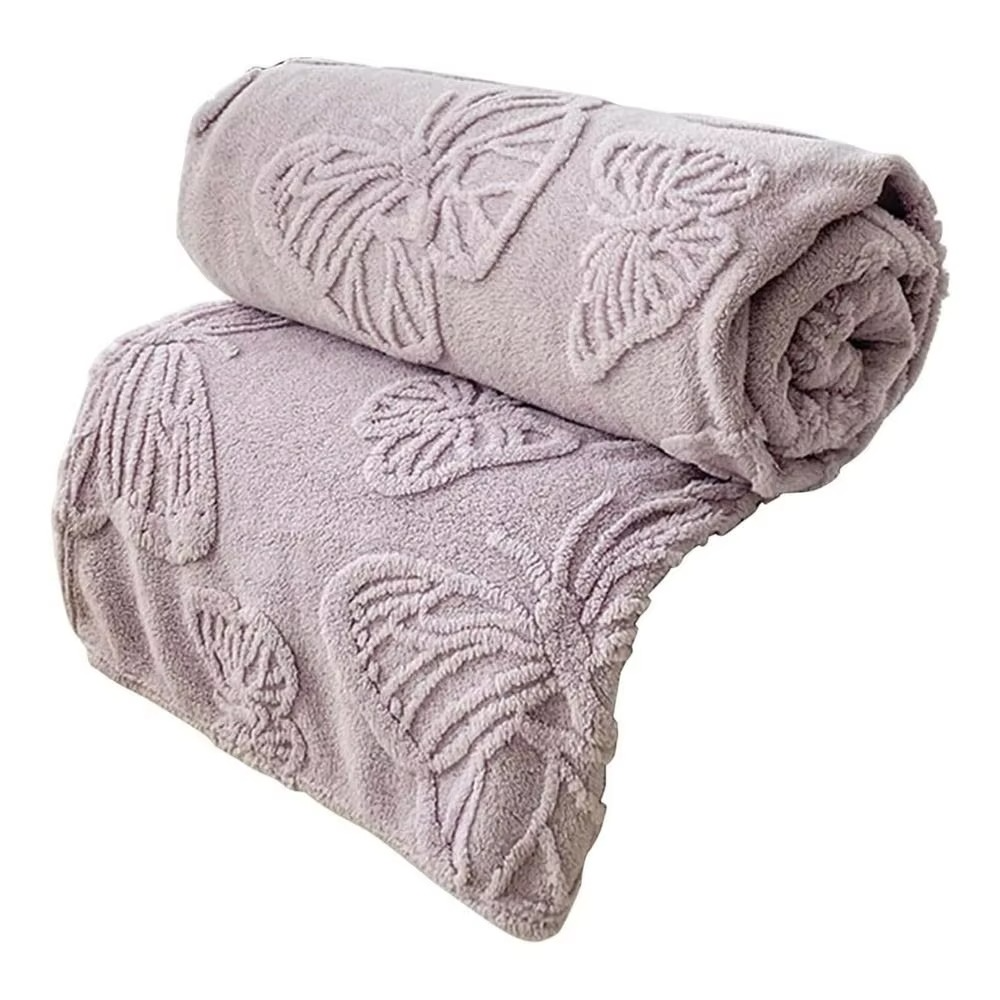 Doppelseitige Kühldecke mit atmungsaktivem Kühleffekt und 3D Schmetterling-Jacquard-Design | Brehn