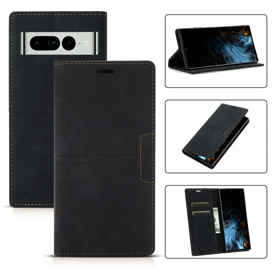 Leder Wallet Case Flip Case - Google Pixel