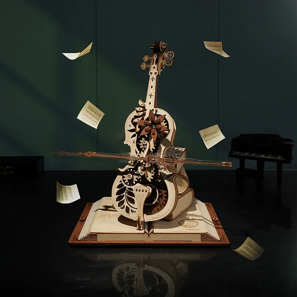 Brehn | 3D Magisches Mechanisches Holz Cello Puzzle