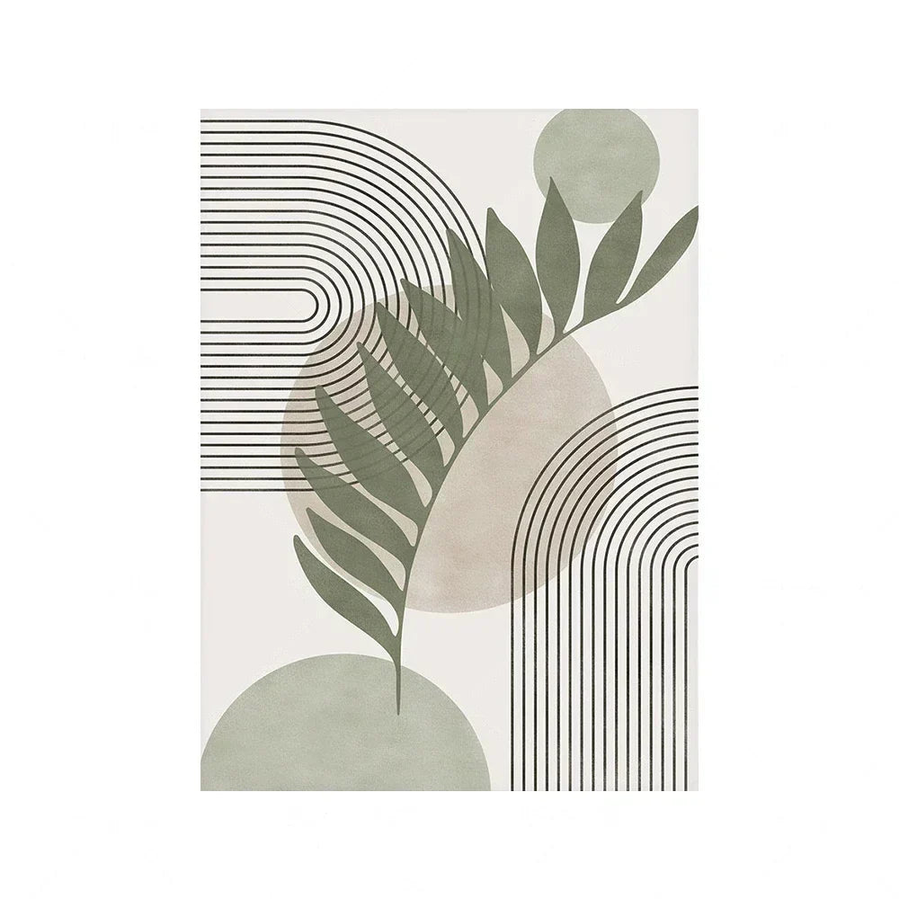 Salbeigrün Beige Minimalistische Abstrakte Botanische Wandkunst Feine Kunst Leinwanddrucke Bilder Für Wohnzimmer Esszimmer Nordische Wohnkultur | Brehn