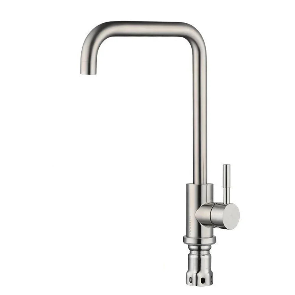 Brehn | StainlessMix Wasserhahn - Moderner Edelstahl Küchen Wasserhahn