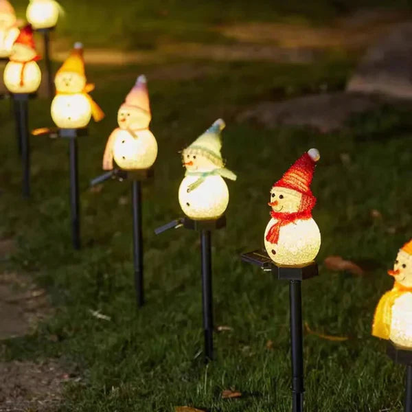 Solarbetriebene Schneemannlampe - SolarSnow | Brehn