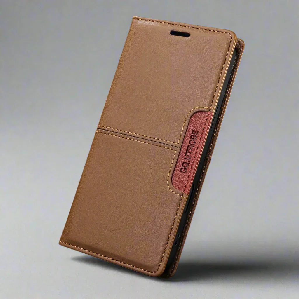 Brehn | RFID Leder Samsung Magnetisch Flip Brieftasche Case