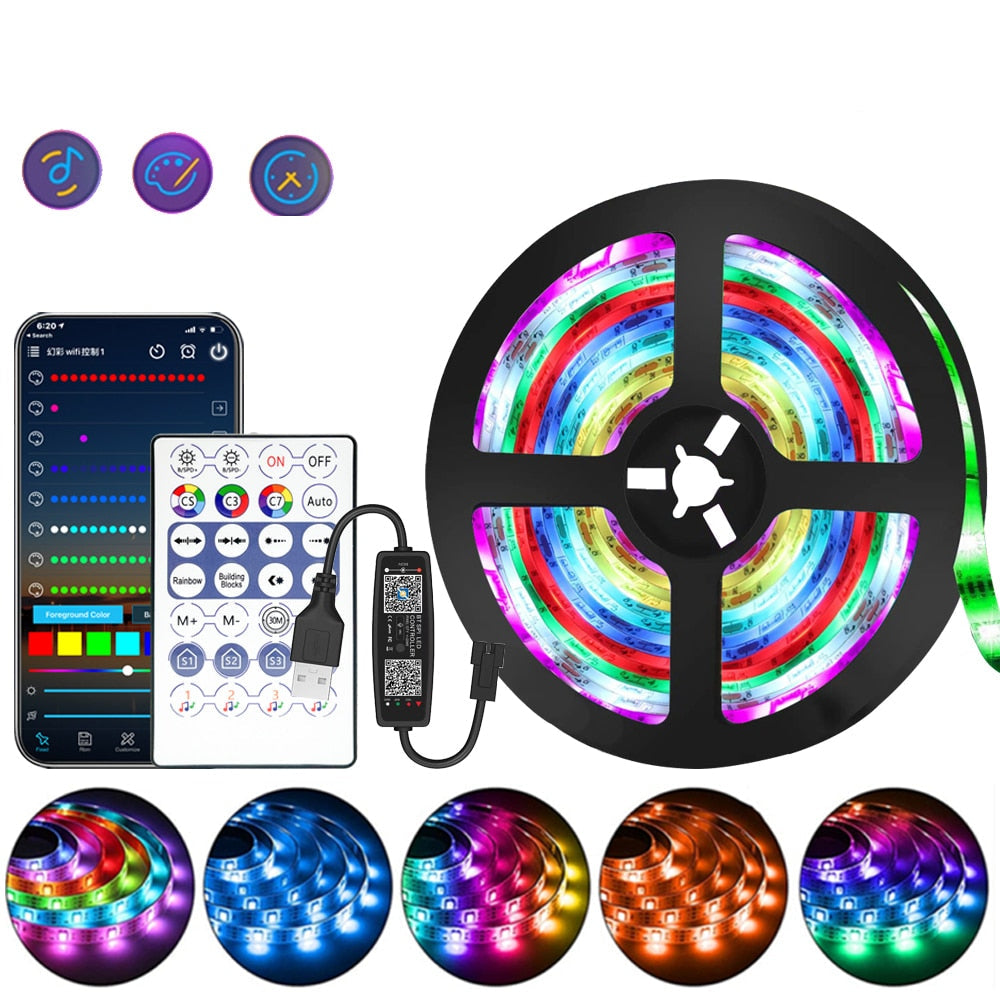 Brehn | 1M-20M RGB LED-Lichtband 5V LED