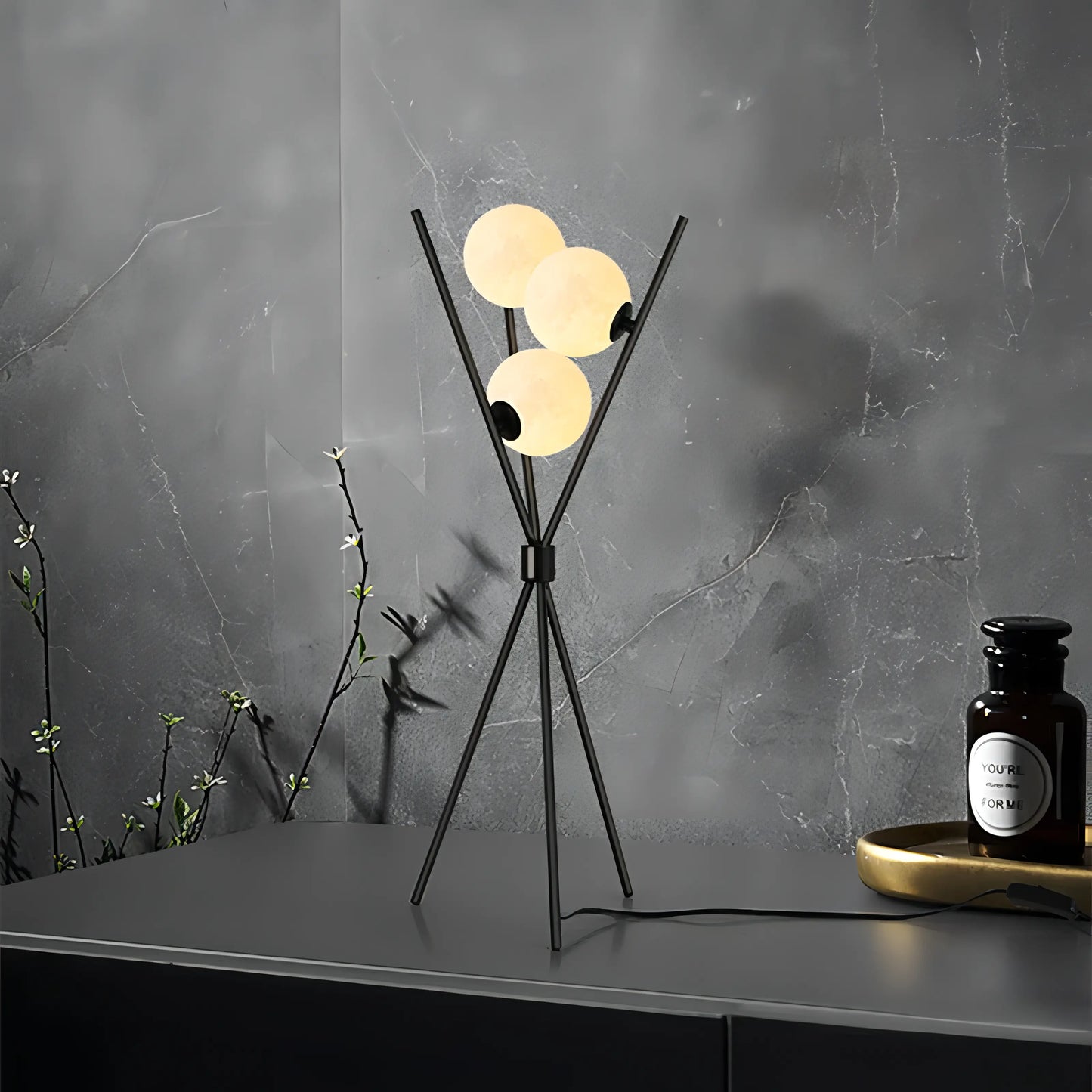 Mila - Stilvolle Minimalistische Stehlampe mit Monddesign | Brehn