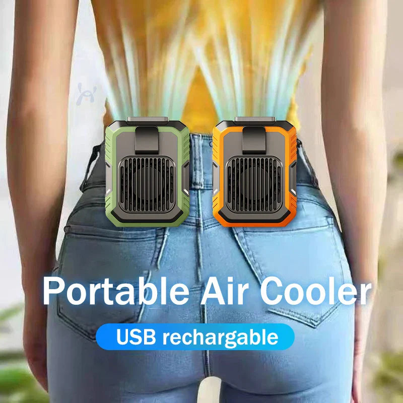 Brehn | USB wiederaufladbarer tragbarer Taillenclip-Lüfter