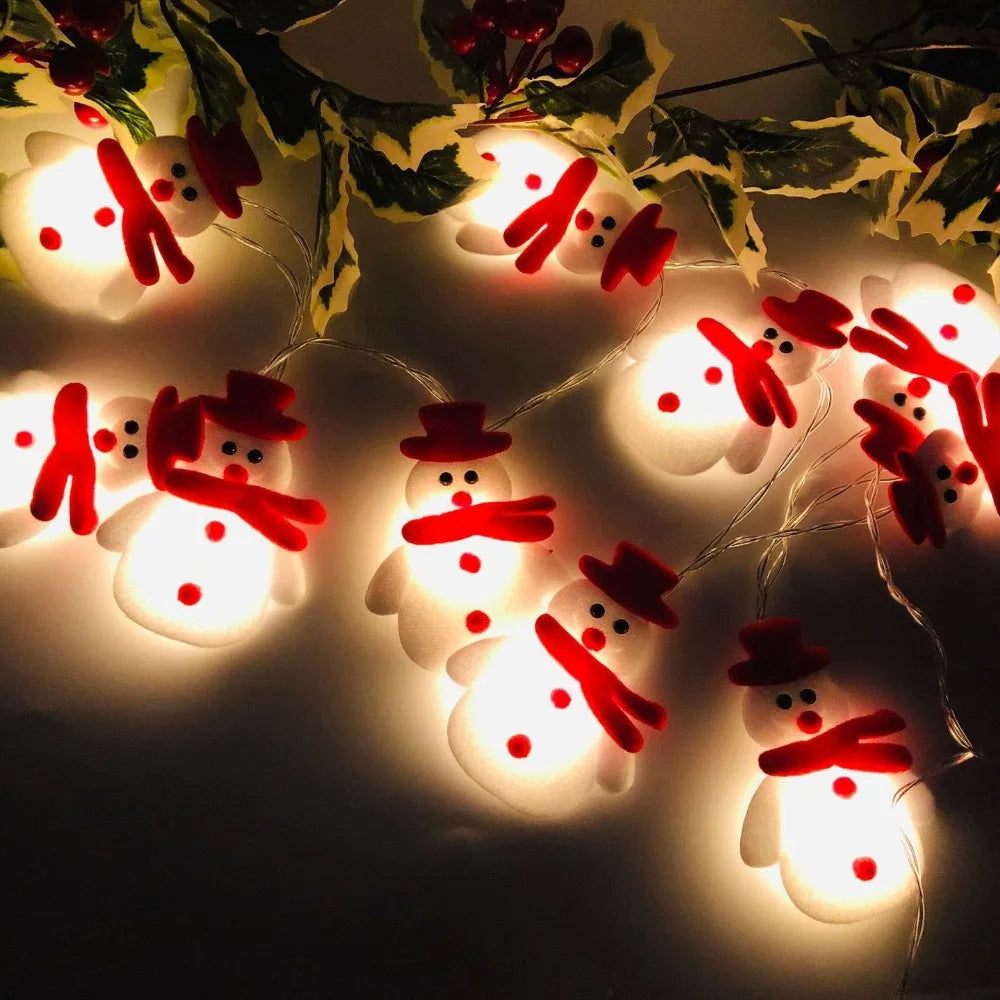 Brehn | FrostyGlow – Schneemann Weihnachtsbaumlichter und hängende Ornamente