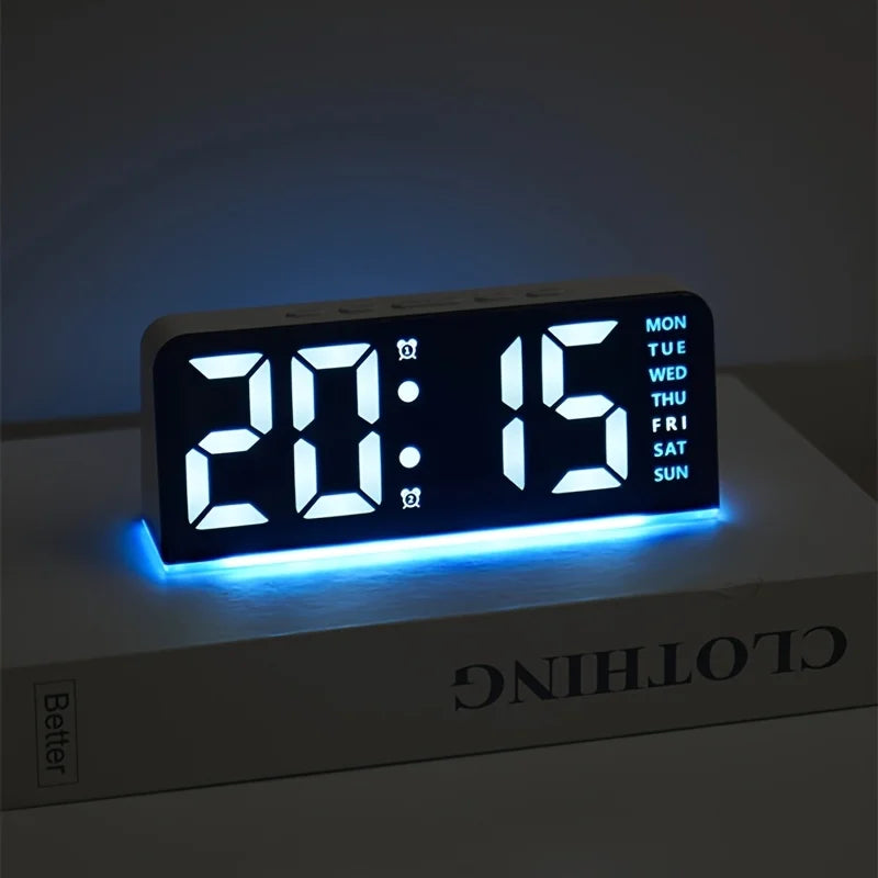 Brehn | Modern LED Die ganze Woche Anzeige Nachtlampe Wecker