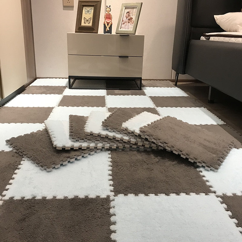 DIY Winter Plush Puzzle Mat | Brehn
