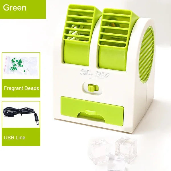 Dual-Outlet Turbo-Kühlungs-Schreibtisch-Luftbefeuchter-Lüfter | Brehn