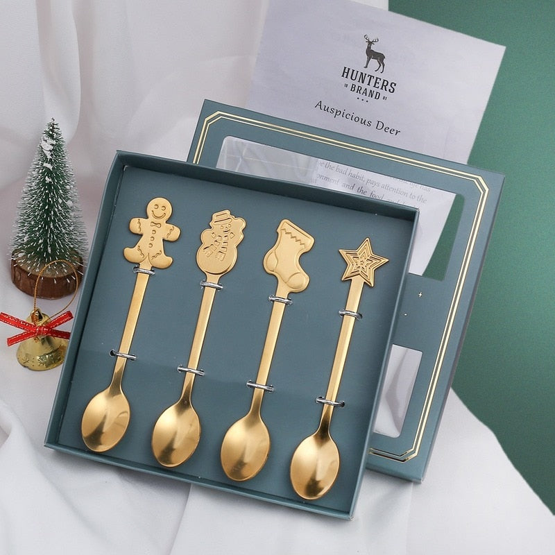 Brehn | 4 Stück Weihnachts beste Wünsche Geschirrset