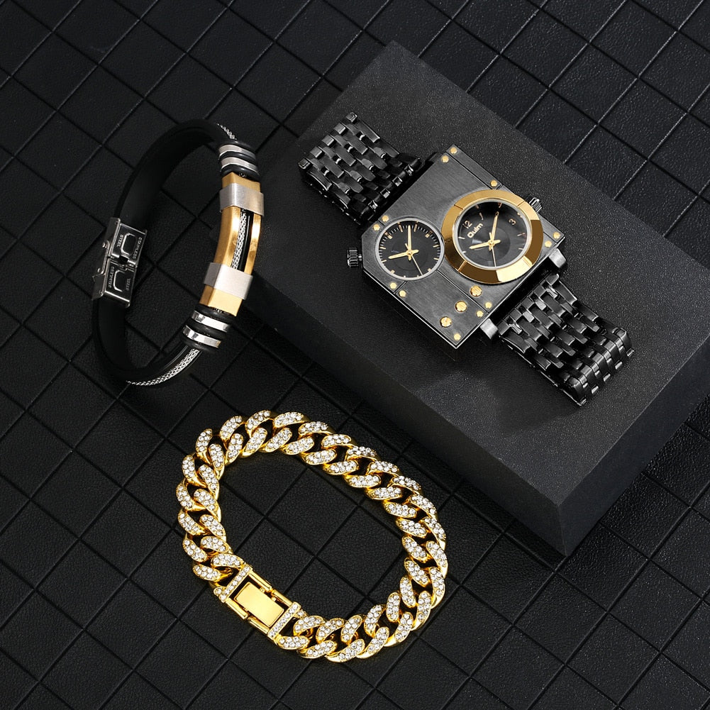Brehn | Ultimativer Zeitmesser Quadrat Uhr Geschenkset