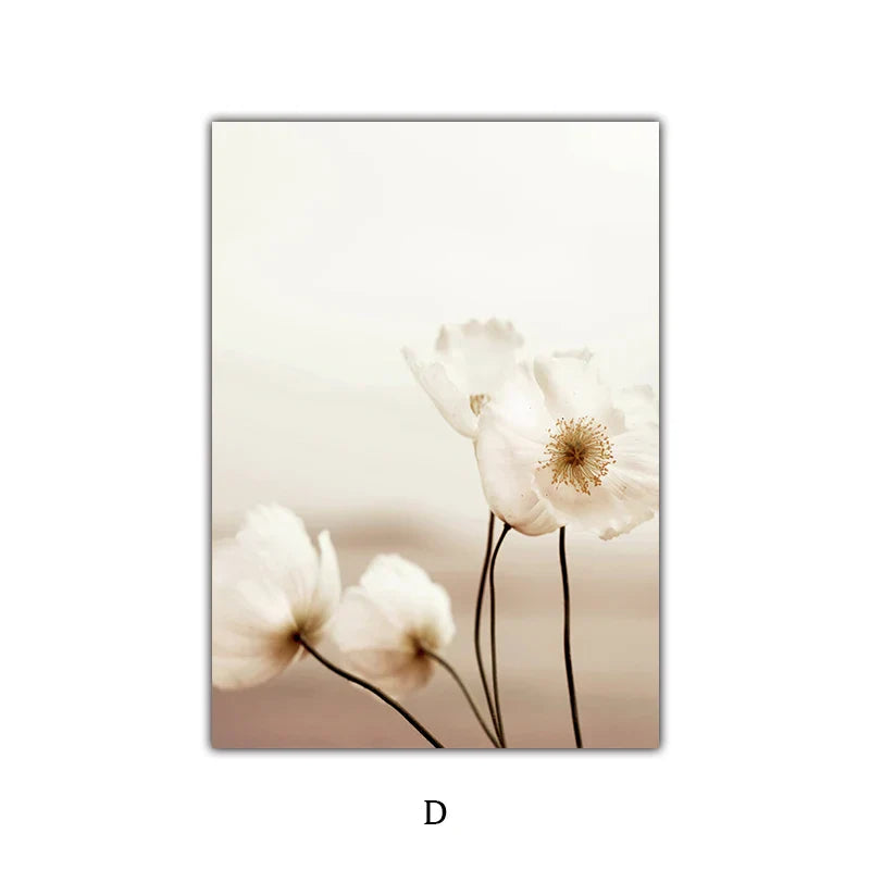 Einfache Natur Flora-Landschaft Galerie Wandkunst Fine Art Leinwanddrucke Minimalistische Nordic Bilder für das Wohnzimmer Skandinavische Wohnkultur | Brehn