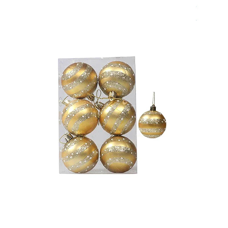 Elegante Schneeflocken Weihnachtskugeln Set – Hochwertige Christbaumkugeln in Rot, Weiß und Gold, perfekt für festliche Baumdeko zu Weihnachten | Brehn