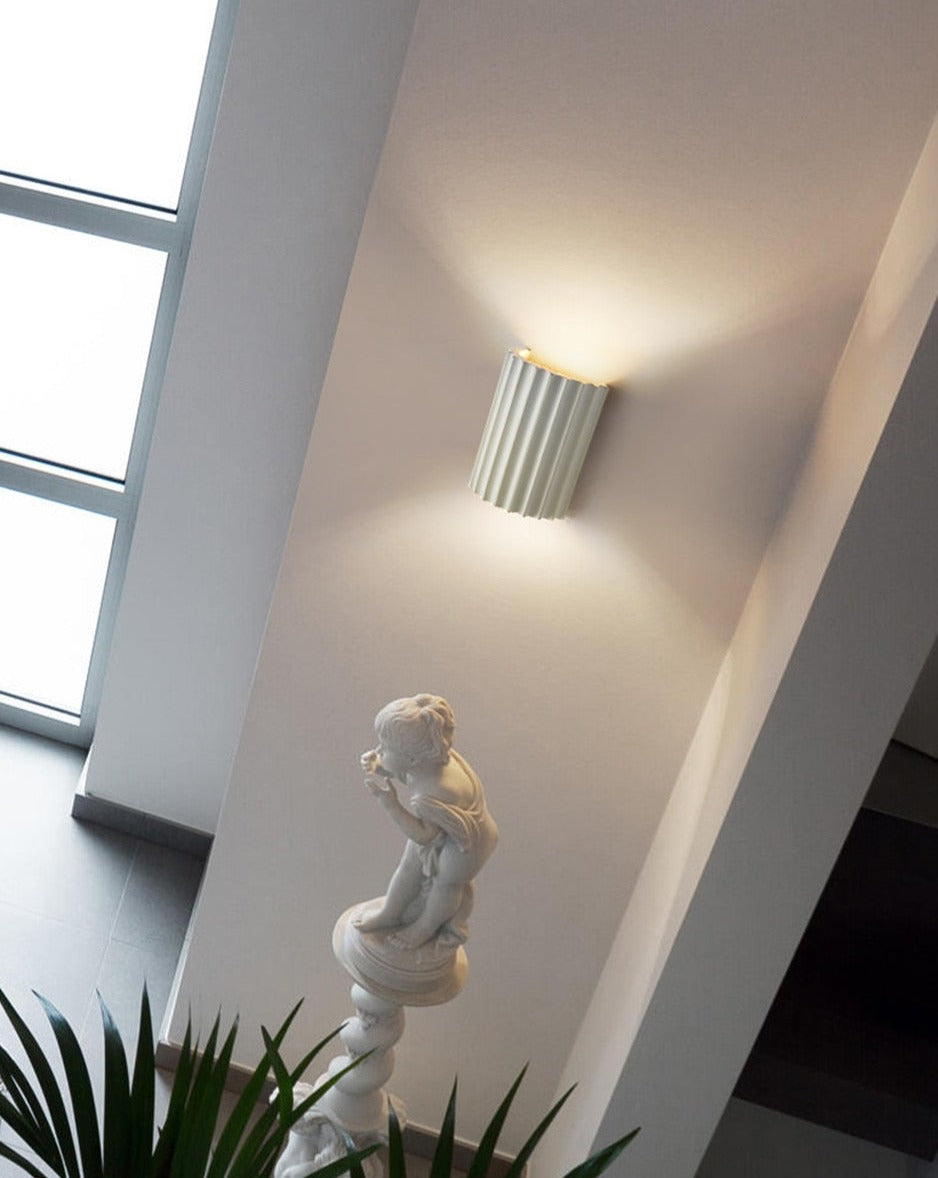 Brehn | Falten Farbe Harz LED Wand Leuchte Lampe
