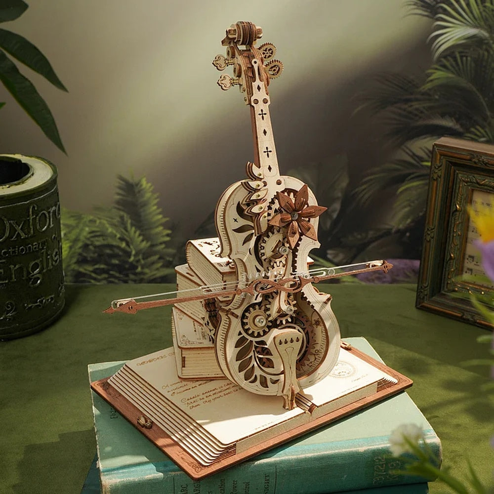 3D Magisches Mechanisches Holz Cello Puzzle | Brehn