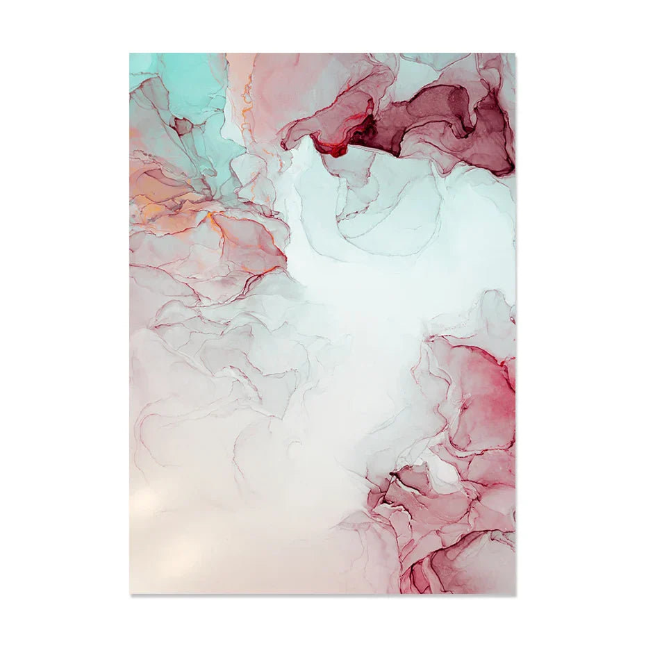Abstrakte Minimalistische Pinke Tinten Marmor Druck Wandkunst Fein Kunst Leinwand Drucke Bilder Für Wohnzimmer Schlafzimmer Hotelzimmer Kunst Dekor | Brehn