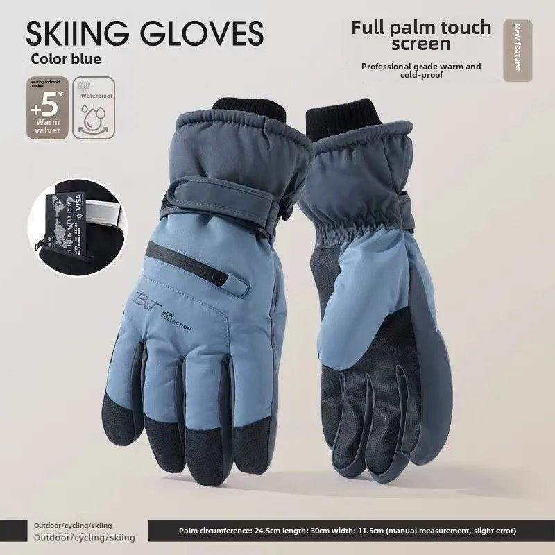 Brehn | GlacioShield Pro Gloves | Waterproof Winter Gloves | Touchscreen & Non-Slip | Warm Fleece Lining for Skiing, Cycling & Outdoor