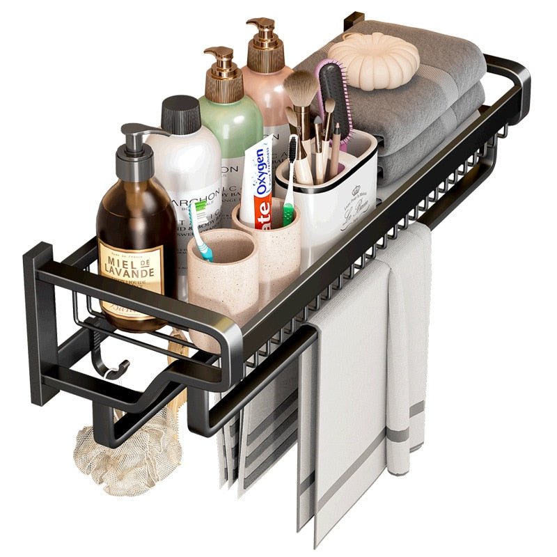 VIvolux | Luxe Wandmontierte Handtuchstation Badezimmerorganizer