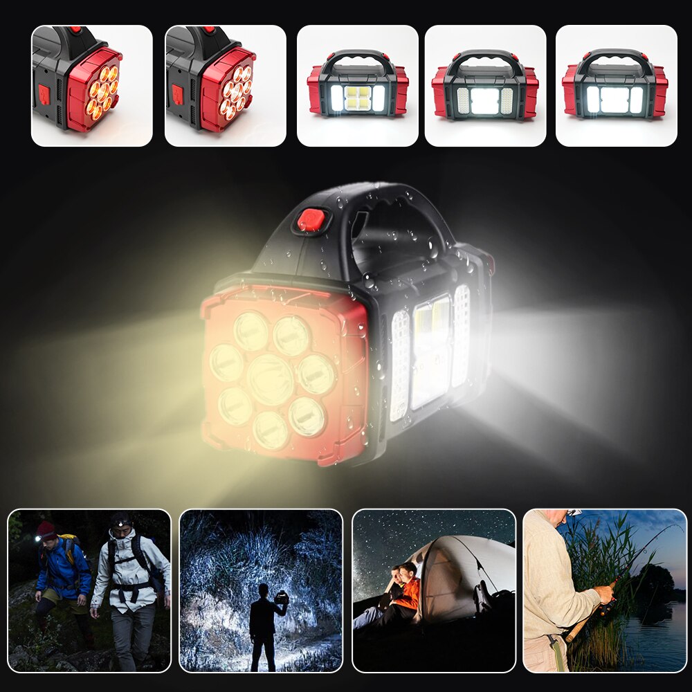 Brehn | Solar Blast Hochleistungs-Powerbank LED Taschenlampe