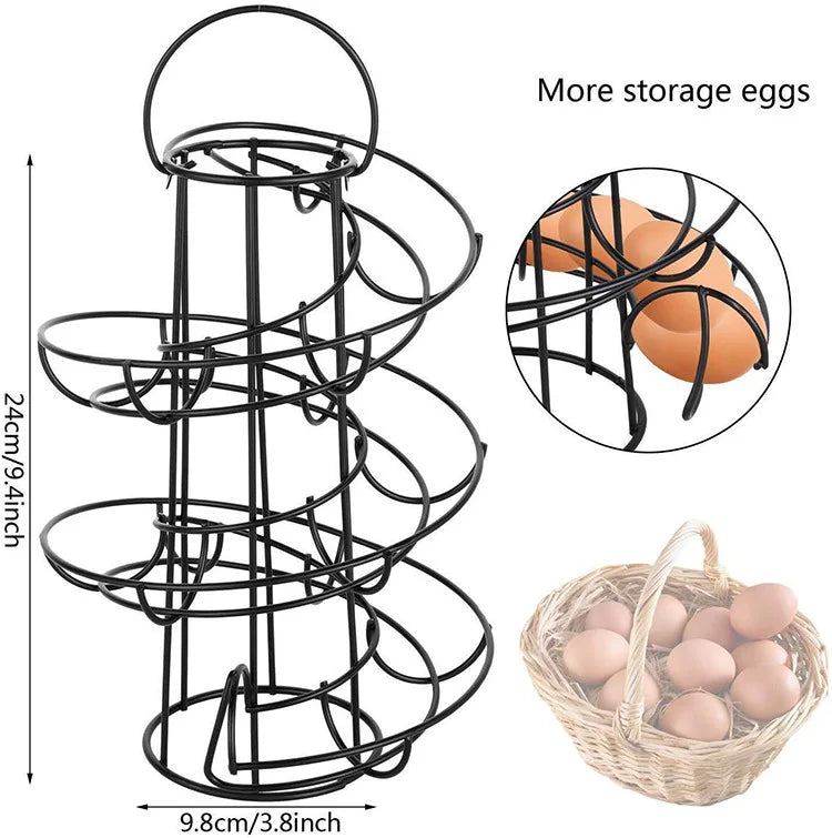 Brehn | Spiral Rolling Egg Dispenser Rack