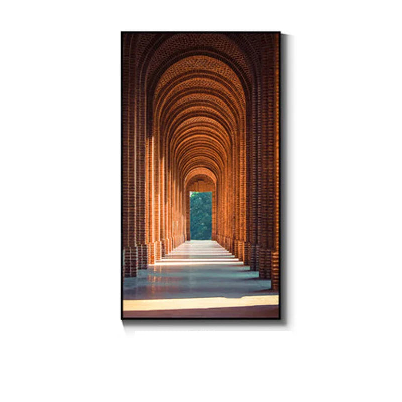 Moderne abstrakte minimalistische Bögen Architektur Wandkunst Fine Art Leinwanddrucke Bilder für Eingangsbereich Foyer Wohnzimmer Home Office Dekor | Brehn