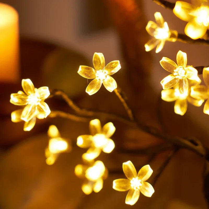 LED Blütenbaum Lampe – Kirschblüten Design für Wohn- und Schlafzimmer Dekoration | Brehn
