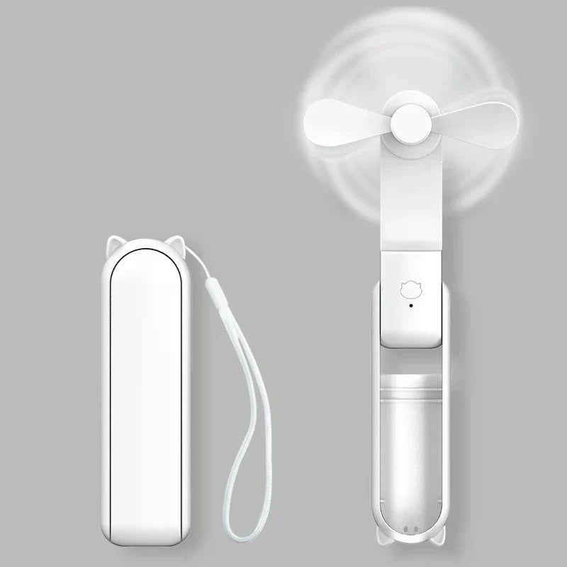 Faltbarer Mini-Handventilator mit Powerbank und Armband – FrisMee 2-in-1 | Brehn