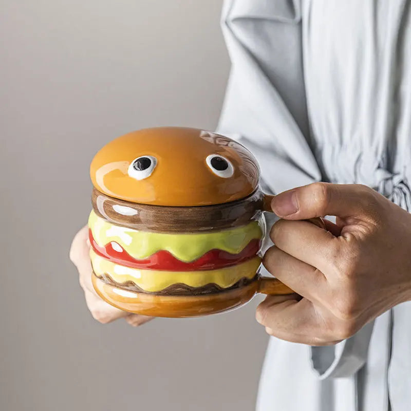 Lecker Hamburger-förmige Keramiktasse