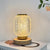 Brehn | Dimmbare Kristall-Tischlampe - Stylische goldene dimmbare Tischlampe mit luxuriösem Kristall-Design