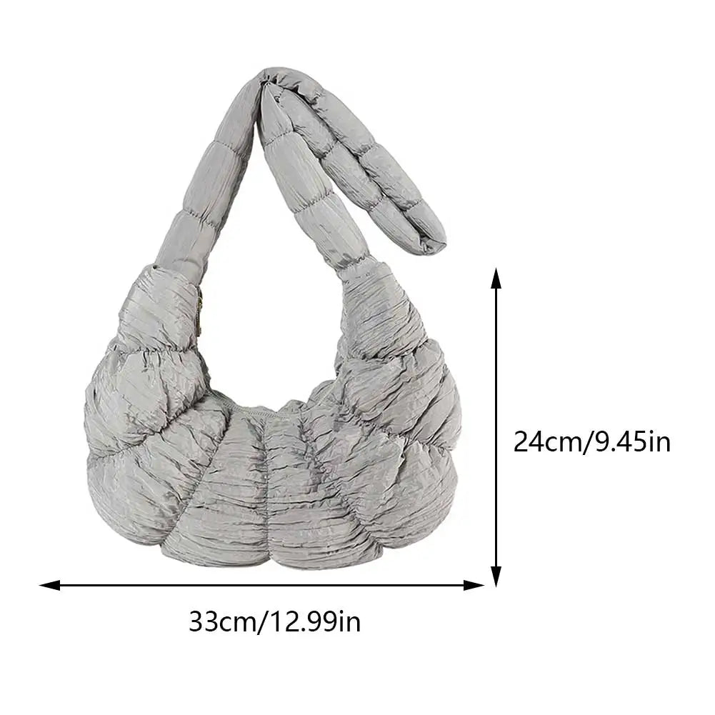 Puff Croissant Schultertasche